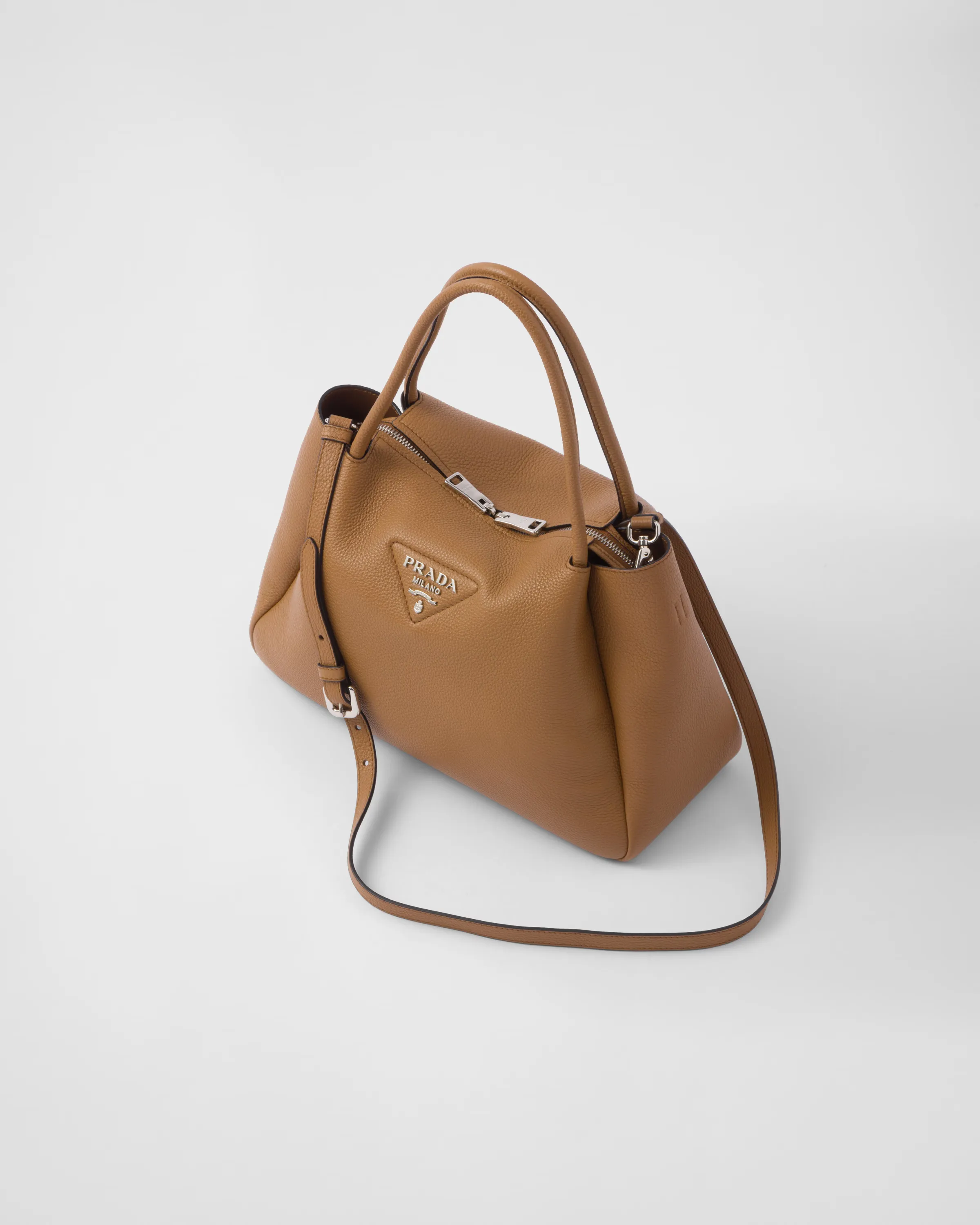 Rent Brown/Caramel Leather Prada handbag
